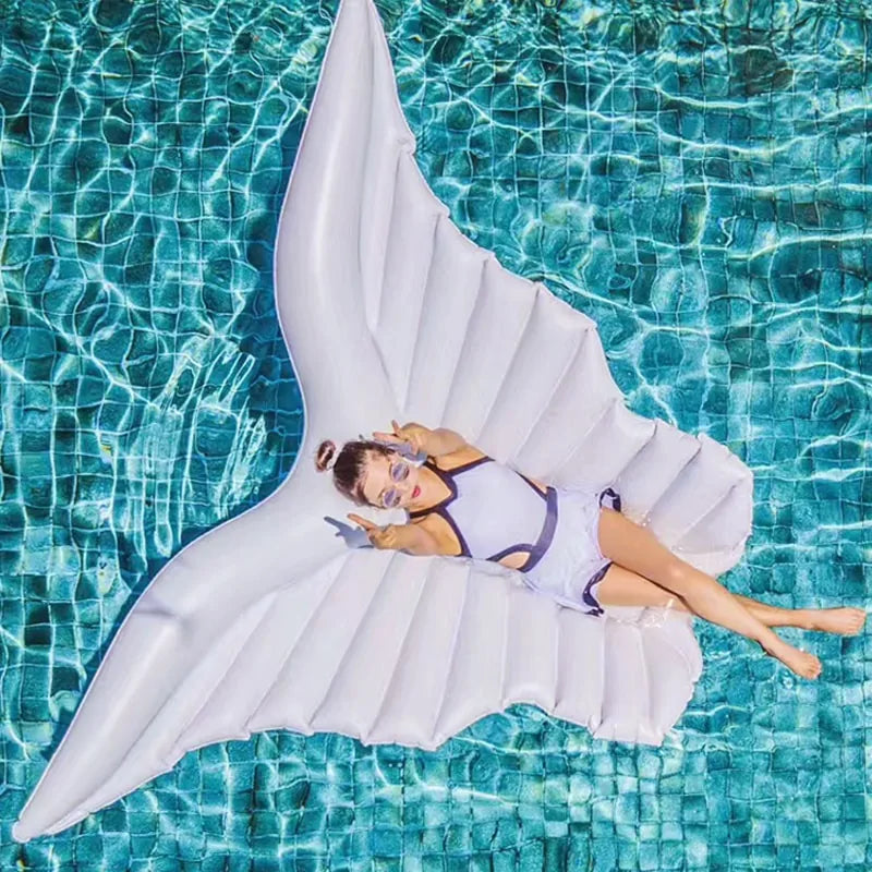 Giant Angel Wings Inflatable Pool Floating Air Mattress